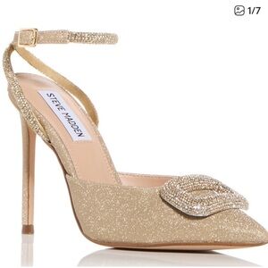 Steve Madden Vienna Gold Glitter Women's Heels